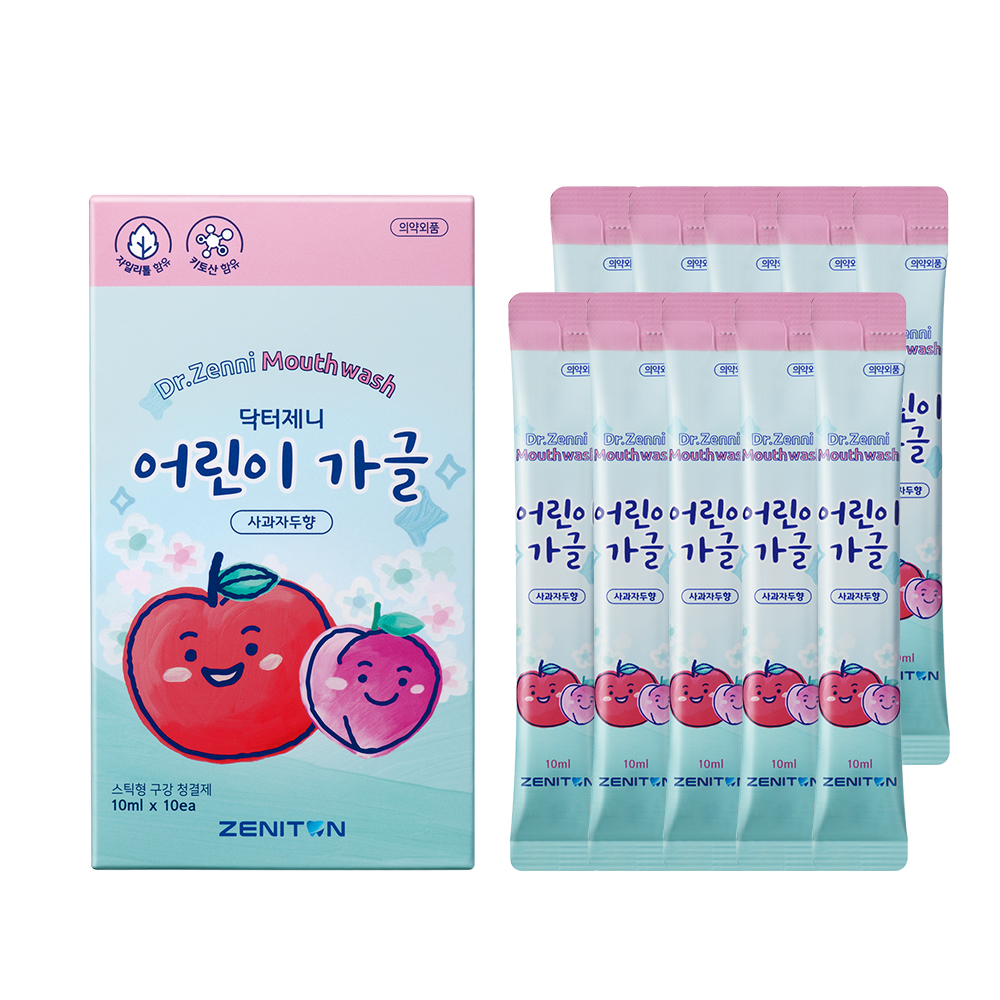 닥터제니 어린이 가글 스틱, 10ml x 10ea